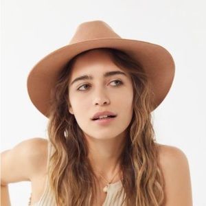 Beige Urban Outfitters Anna Felt Panama Hat